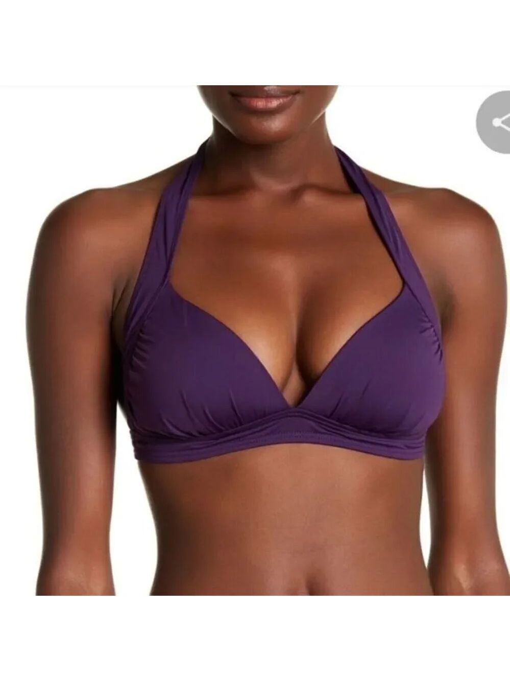 Tommy Bahama Pearl Halter Cup Bra - Purple - Size XXS NWT